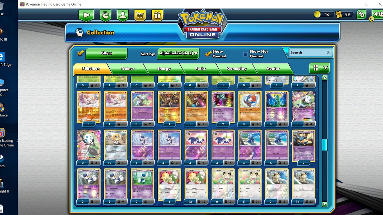 moja kolekcja kart pokemon trade card game online