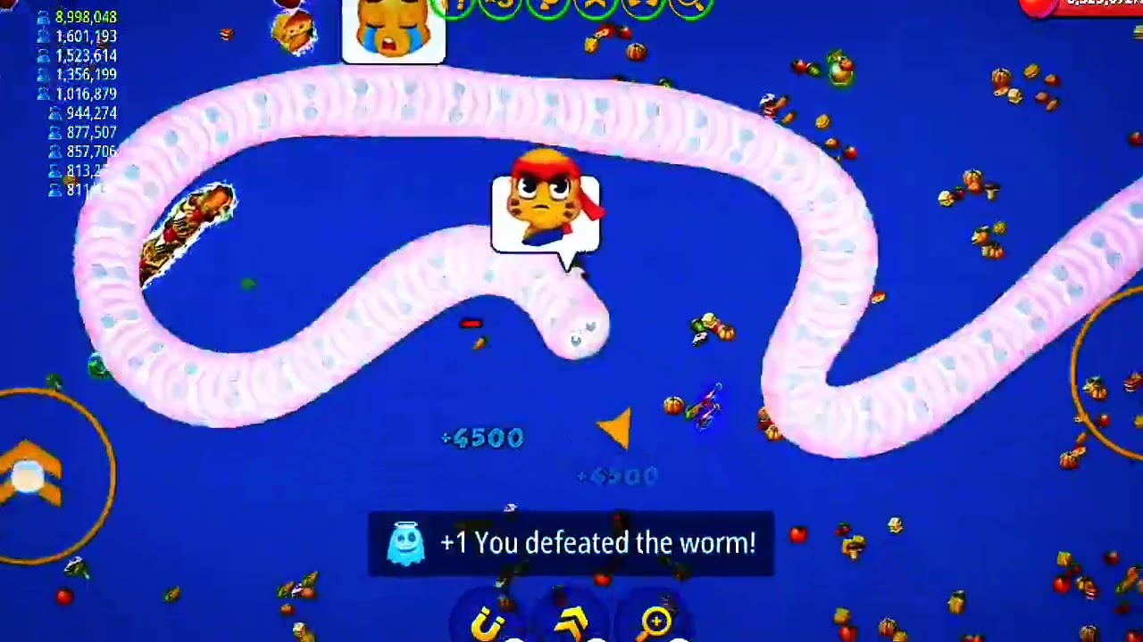 🐍WORMSZONE.IO | Giant Slither Snake Top 01 🏆 | Epic Worms Zone Biggest Snake Gameplay! | zone.2.0