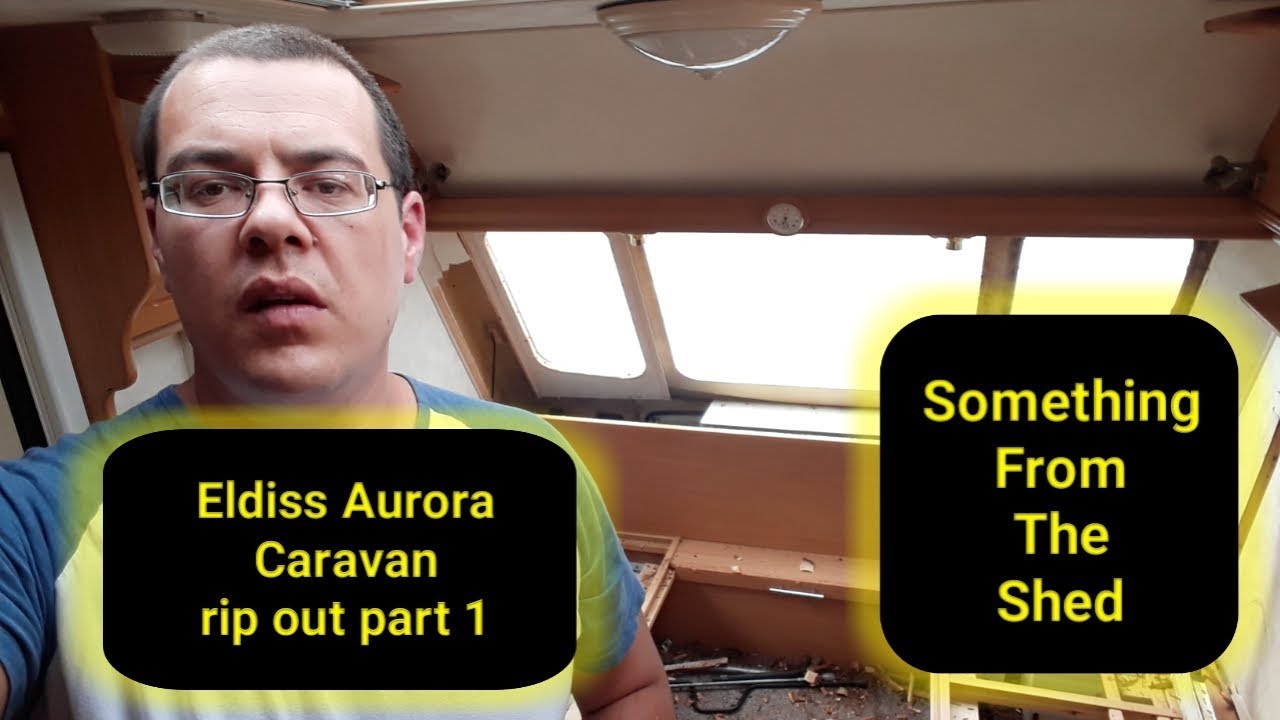 Elddis aurora caravan front window rip out and repair part 1