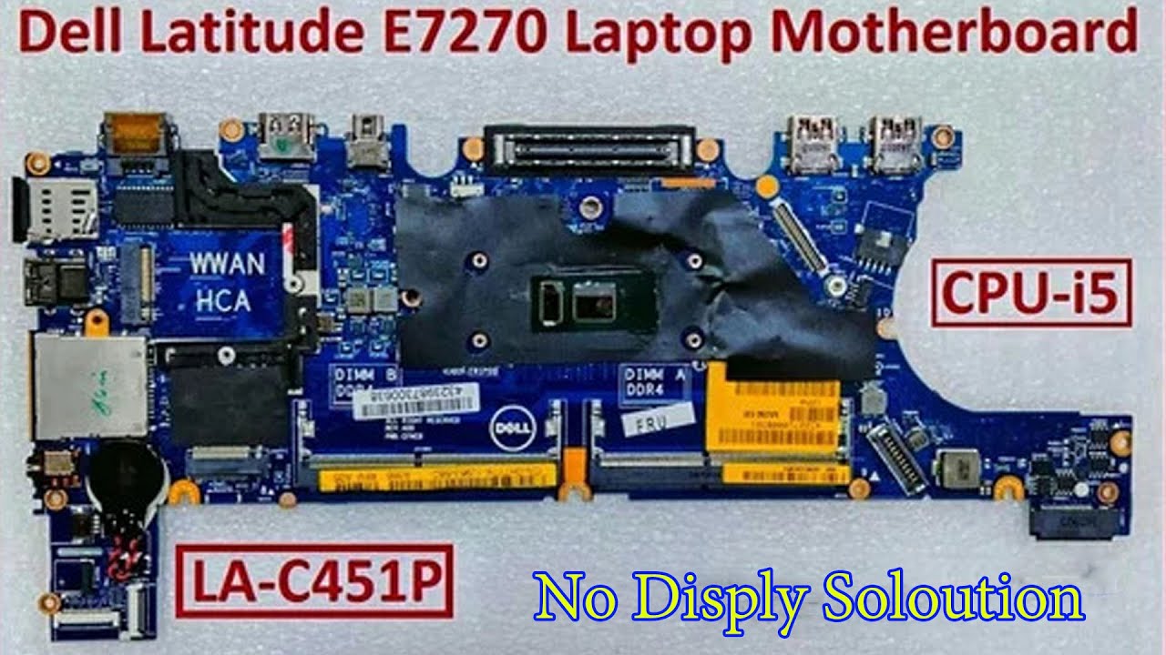 Dell Latitude E7270 Power On But No Display Solution |power light on but no display | easy fix