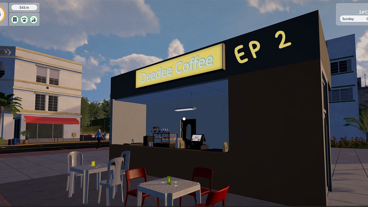 Cafe Business Manager Demo EP 2 | Hiring staff & wholesale shopping | No Commentary