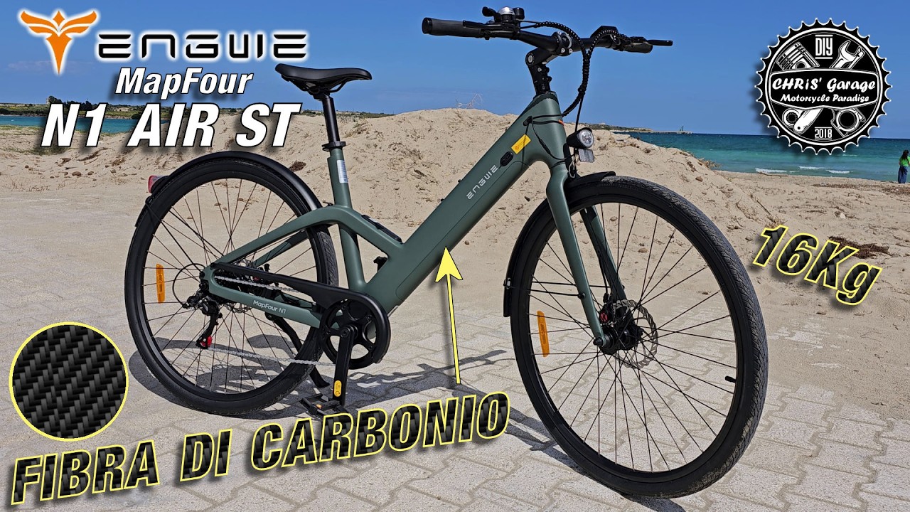 ENGWE N1 AIR ST: Telaio in FIBRA DI CARBONIO, solo 16kg, 250W e 40Nm