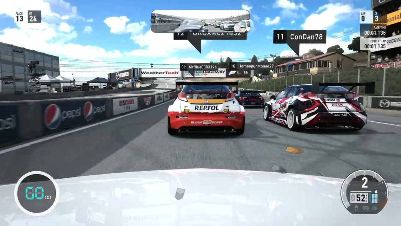 56. Forza Motorsport 7: Breakout Championship Forza Touring. Sears point, Lagona Seca, Silverstone.
