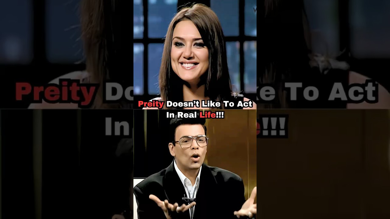 Preity Didn't Hesitate To Give The Truth 🔥Karan Johar #preityzinta #karanjohar #bollywood