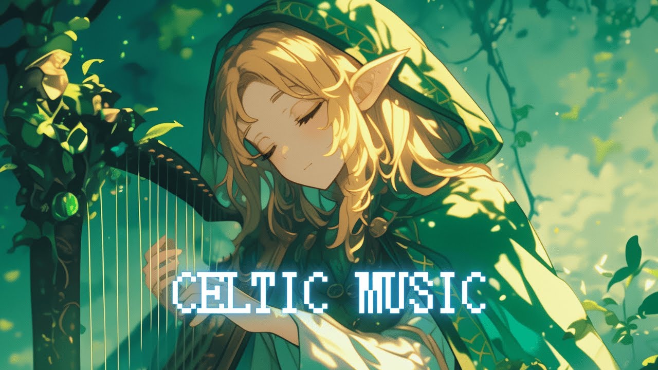 Celtic Music - Peaceful Forest Harp Soothing Medieval & Fantasy Music for Relaxation / Work & Study