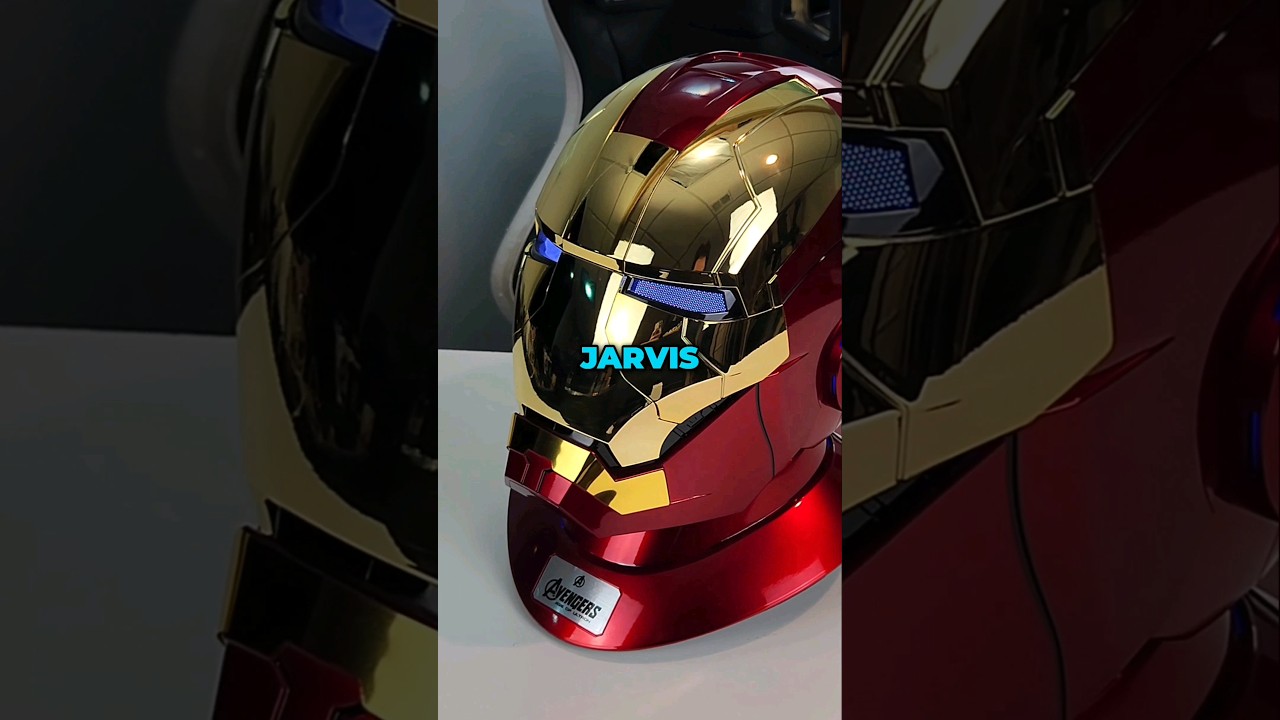 Using Jarvis Voice Control on the Iron Man Helmet #marvel #ironman