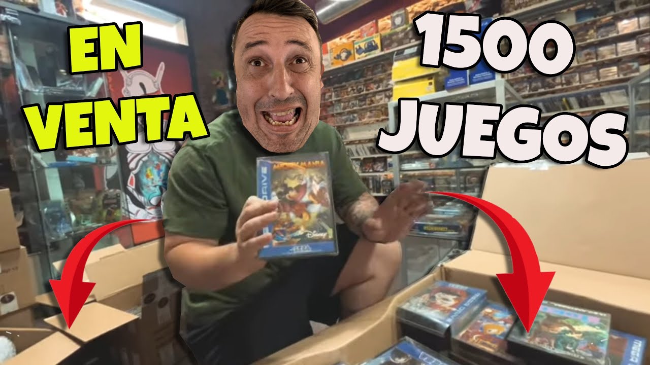 ¡INCREIBLE“ Tienda compra 1.500 videojuegos retro de ALTA CALIDAD