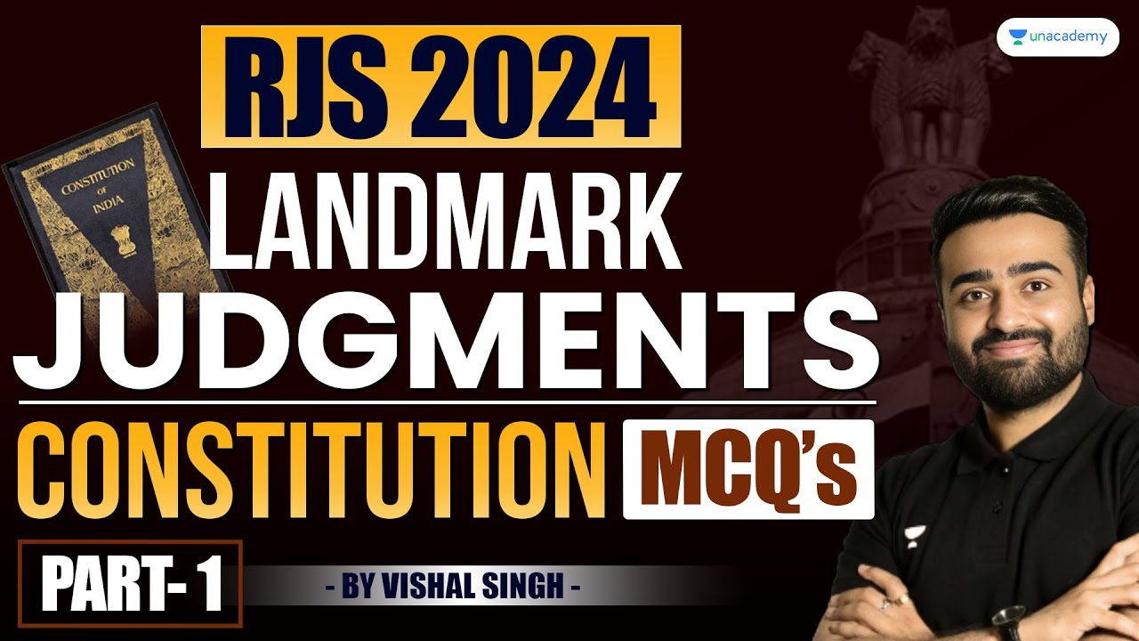 RJS 2024: Landmark Judgments MCQs in Constitutional Law | Vishal Singh