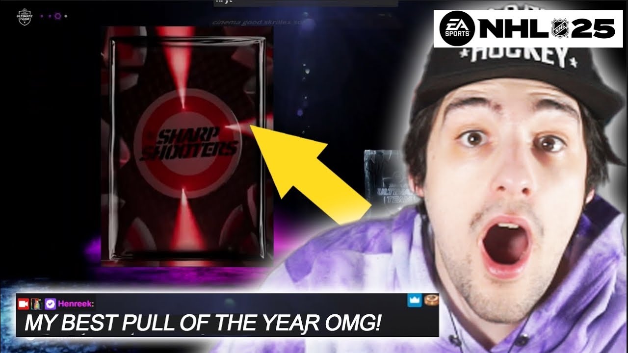 MY BEST PULL OF THE YEAR! INSANE NHL 25 HUT PACK OPENING