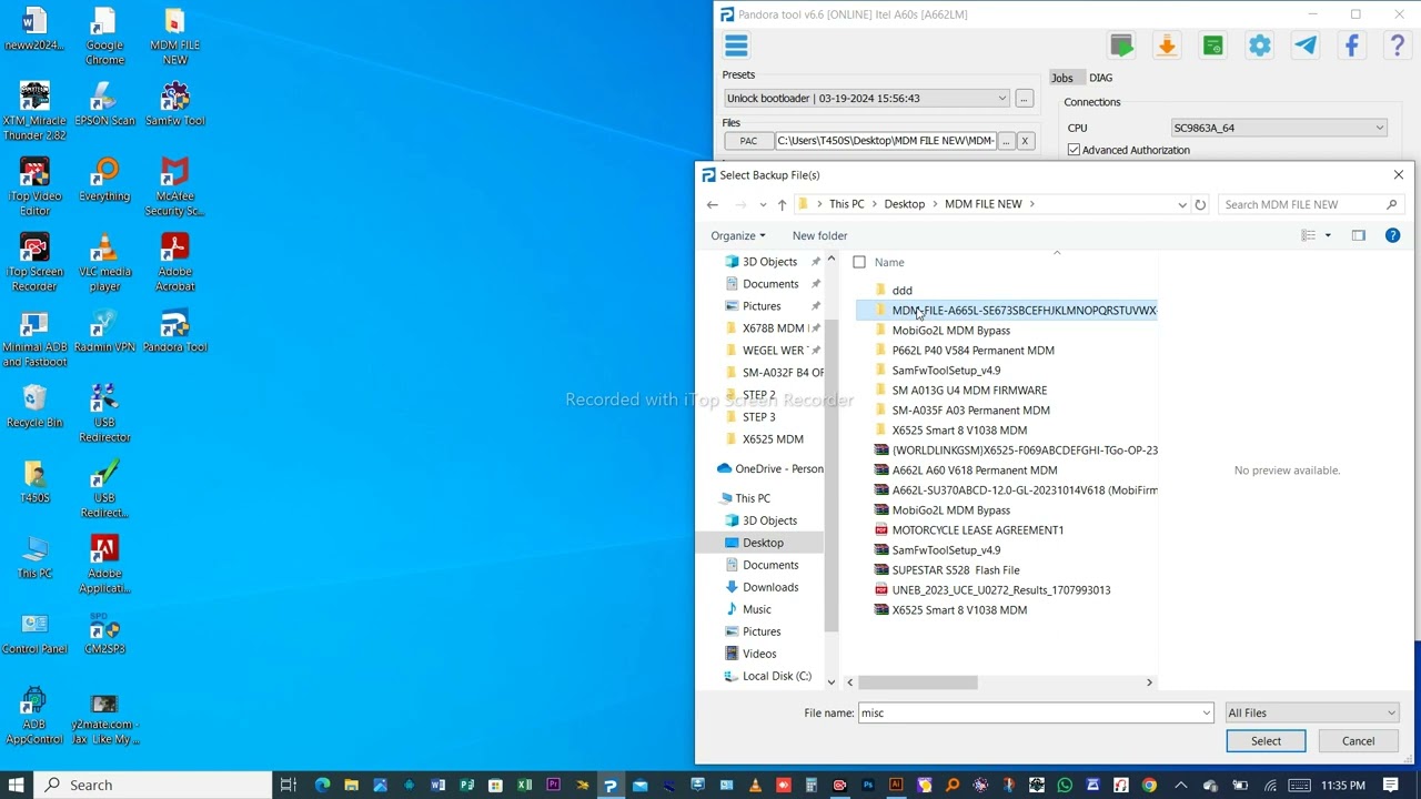 Itel A70 (A665L) V1090 mdm file parmanent