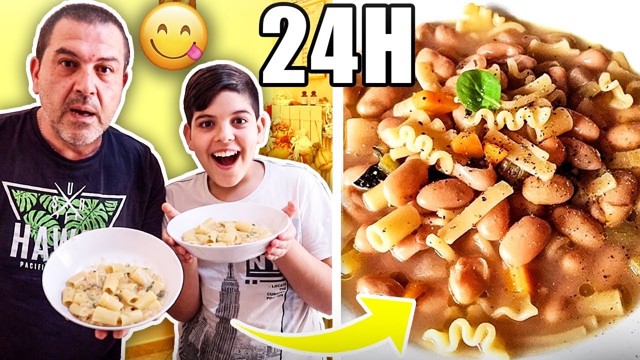 🍝😋 MANGIAMO SOLO PASTA E FAGIOLI per 24 ORE!! *delizioso*