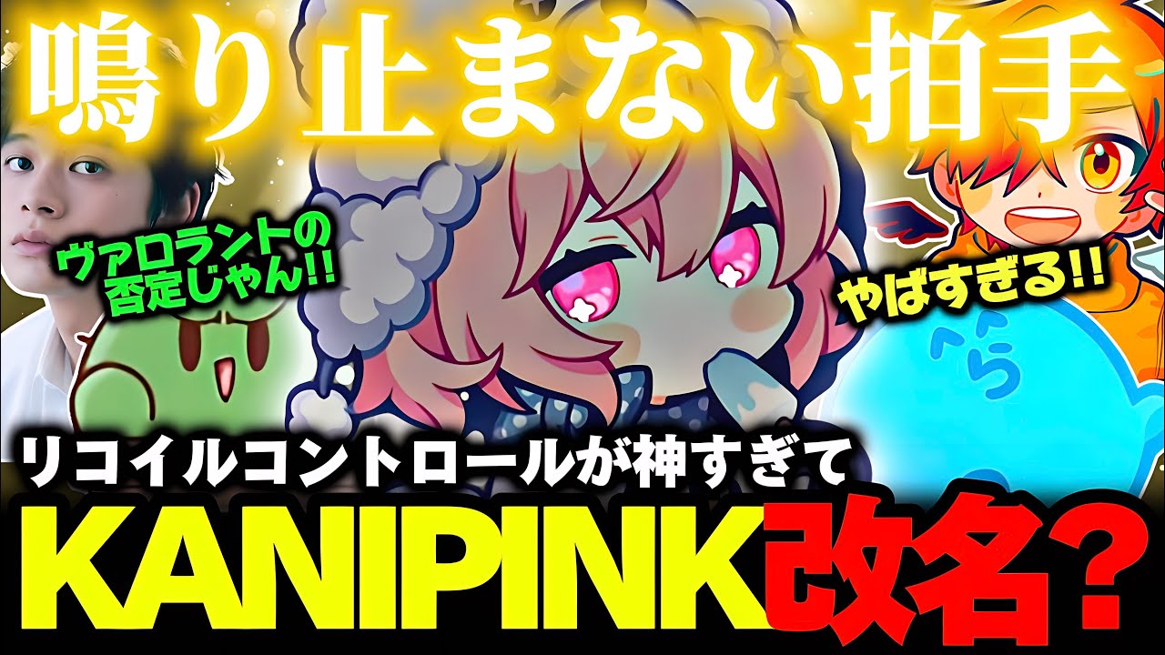 【VALORANT】神プレイで盛り上がり、″KANIPINK″から″リコイルコント・ロール″に改名しようとするなるせ【なるせ/らっだぁ/ぺいんと/ぐちつぼ/鯉太郎/切り抜き】
