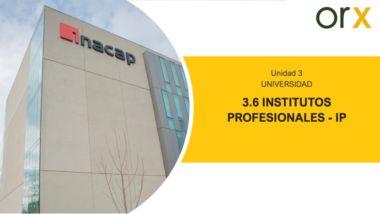 3.6 IP - Institutos Profesionales