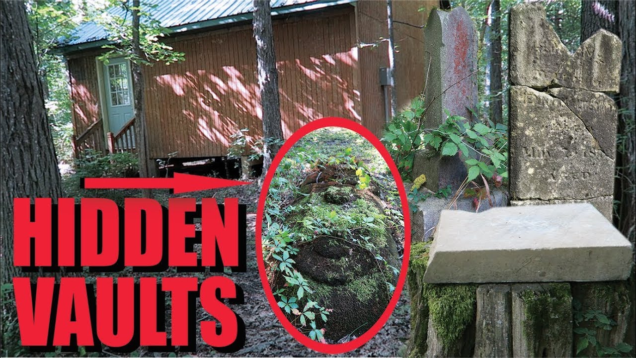 Strange Forest Graveyard and Abandoned Something??? | Found Hidden Vault!s