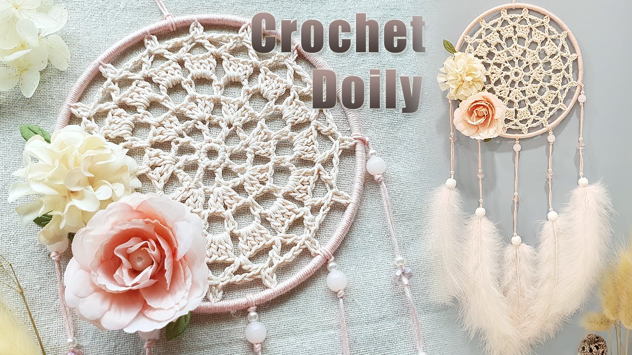 DIY Tutorial l How To Make A Crochet Dreamcatcher ? l Crochet Doily Pattern