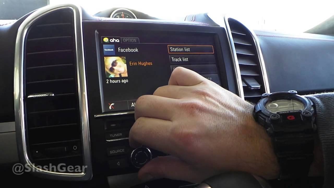 Porsche Communication Management System with Harman's Aha hands-on