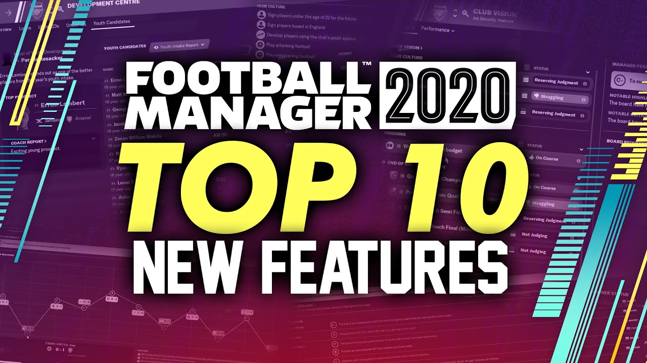 Football Manager 2020 TOP 10 New Features | FM20 Gameplay