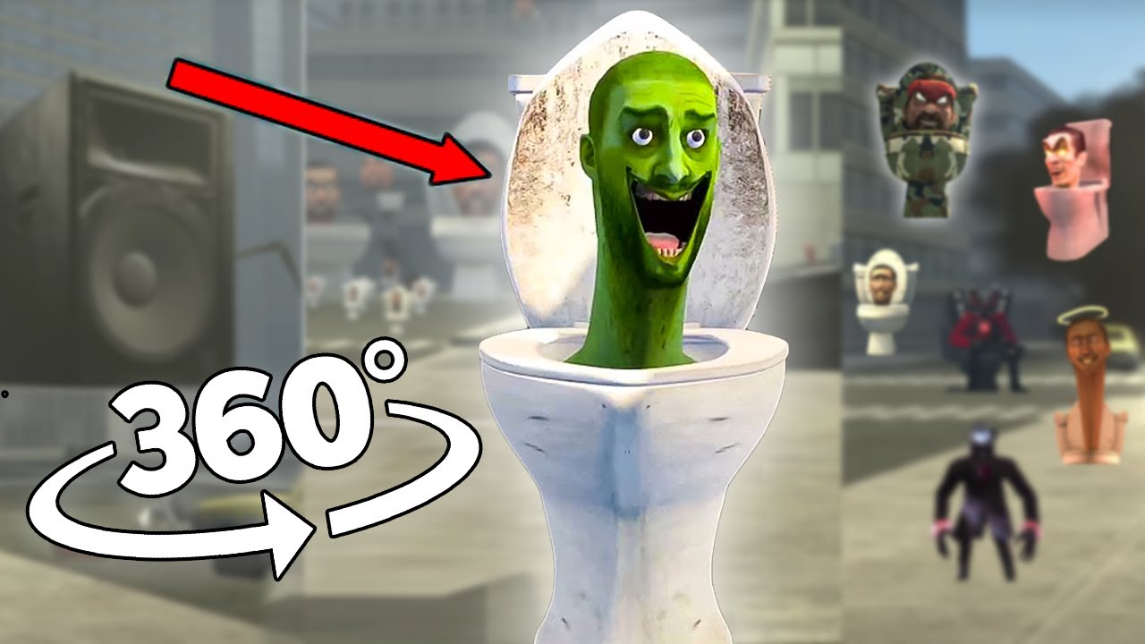Zombie Skibidi Toilet Finding Challenge 360º VR Video