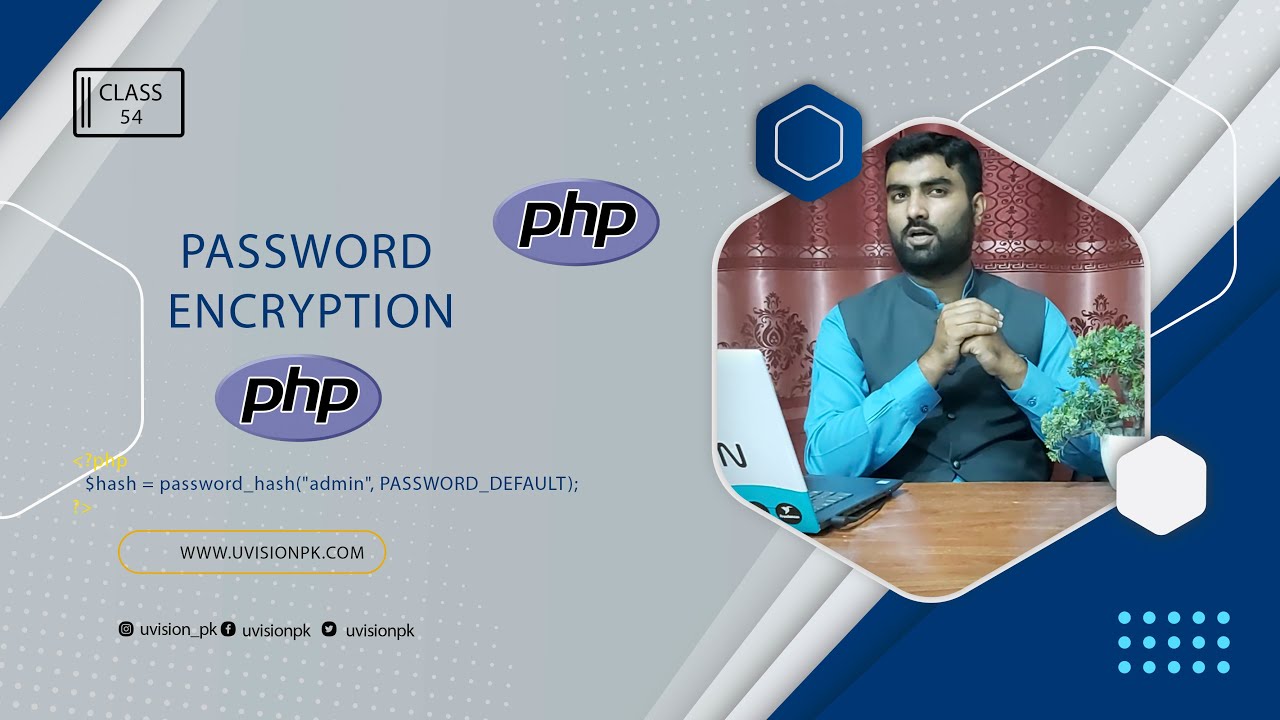 How to use password_hash and password_verify in PHP, Class 54 | Backend Development