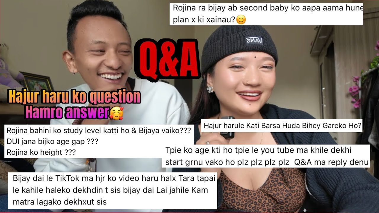 Q&A VIDEO🥰|| HAJUR HARU KO QUESTION HAMRO ANSWER😘|| SABAI QUESTION KO ANSWER AKO CHA HAI😀
