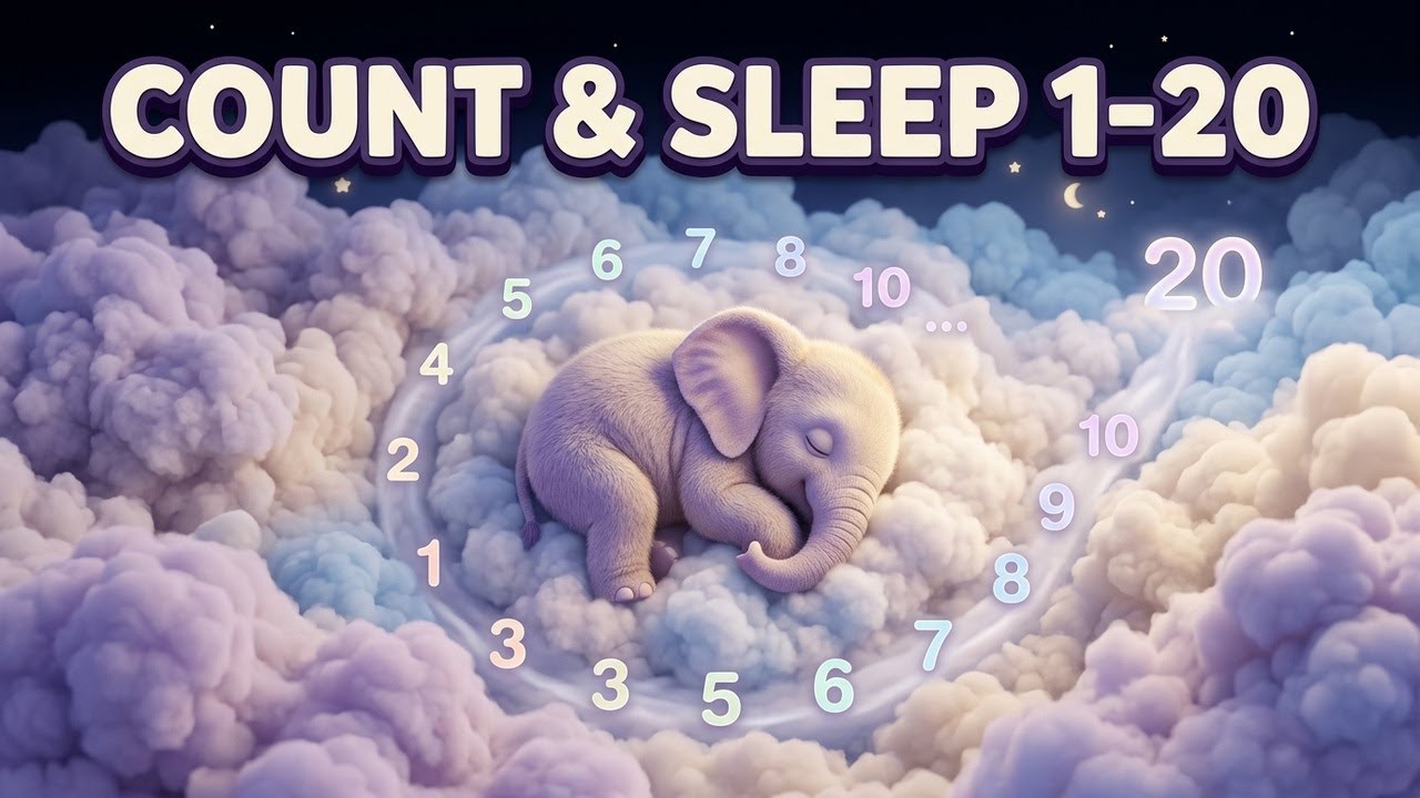 Floating Cloud Numbers 1 20 ☁️🔢  Dreamy Counting Lullaby & Bedtime Song for Kids 2026