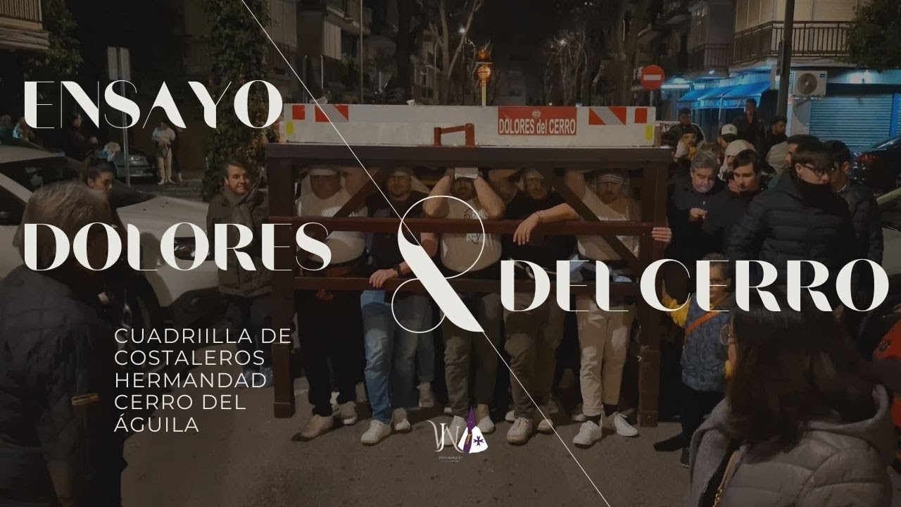 Ensayo cuadrilla de costaleros Nuestra Señora de los Dolores | Hermandad Cerro del Águila 2025