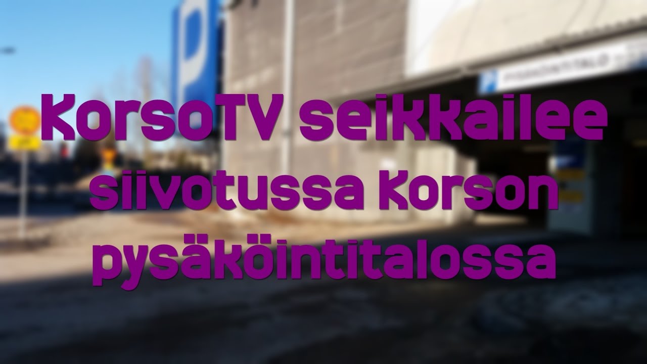 KorsoTV seikkailee siivotussa Korson pys&auml;k&ouml;intitalossa