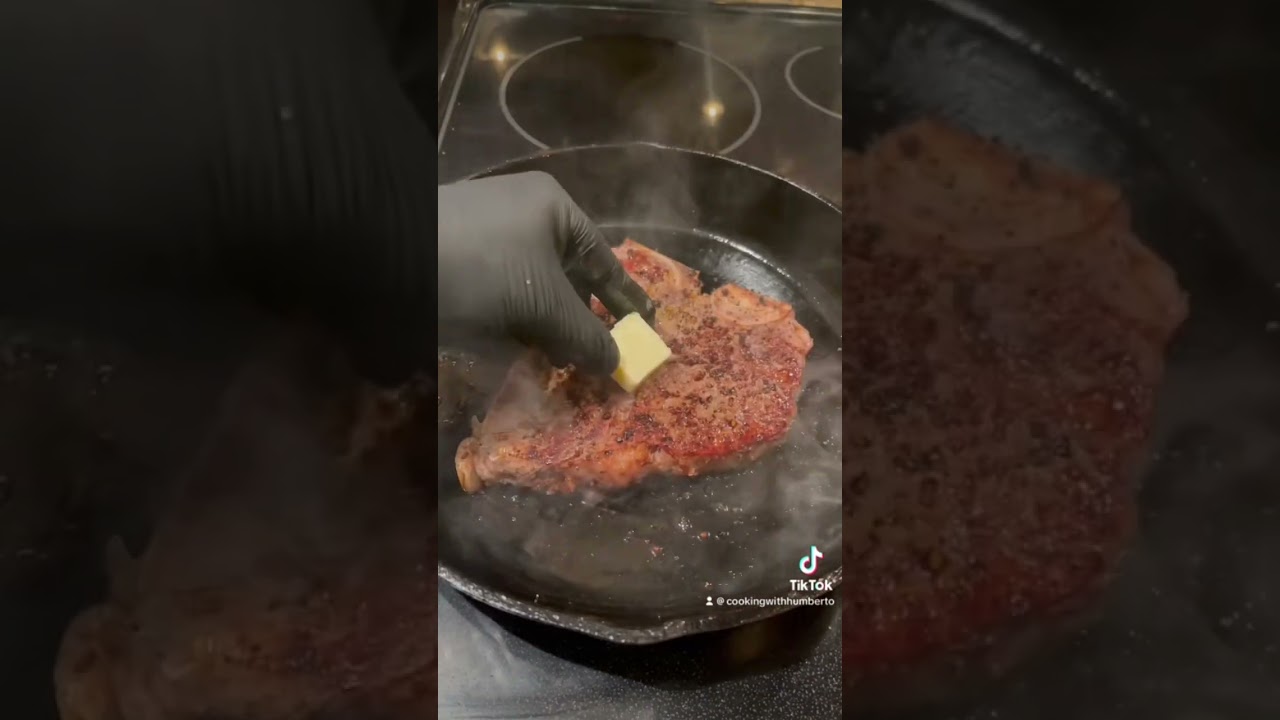 Stek T-BONE najlepszy #asmr #gotowanie #wirusowekr&oacute;tkie