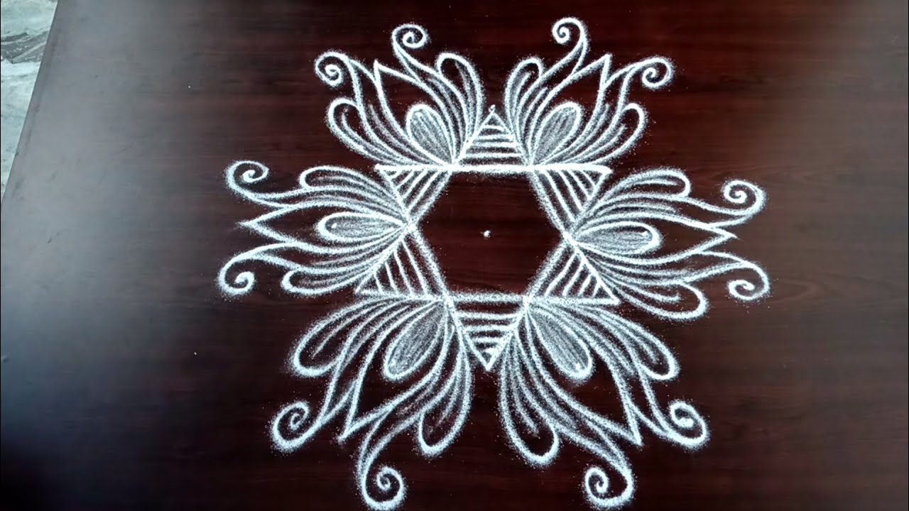 ஆடி செவ்வாய் ஸ்பெஷல் பூக்கோலம்//Gogulashtami spl flower rangoli//Latha kolam