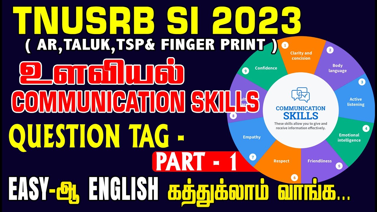 COMMUNICATION SKILLS | EASY-ஆ  ENGLISH கத்துக்லாம் வாங்க ...| முப்படை NO.1 POLICE TRAINING ACADEMY