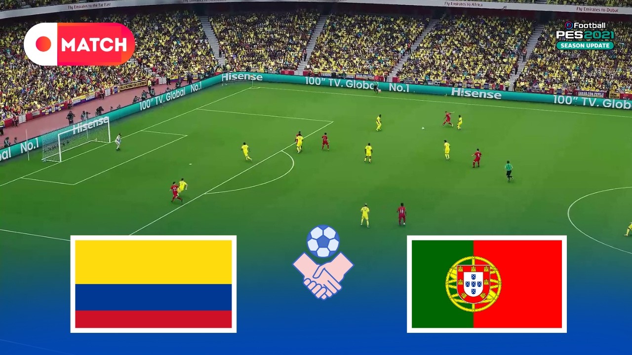 Portugal vs Colombia | World Cup 2026 Full Gameplay Simulation | eFootball PES 2021