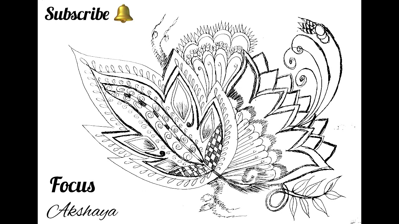 Line art Fusion | Easy drawing | Focus