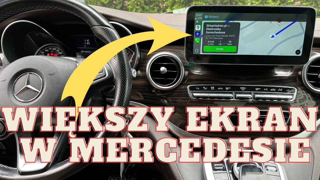 Android Auto i CarPlay do Mercedesa (Mercedes W447 V klasa)