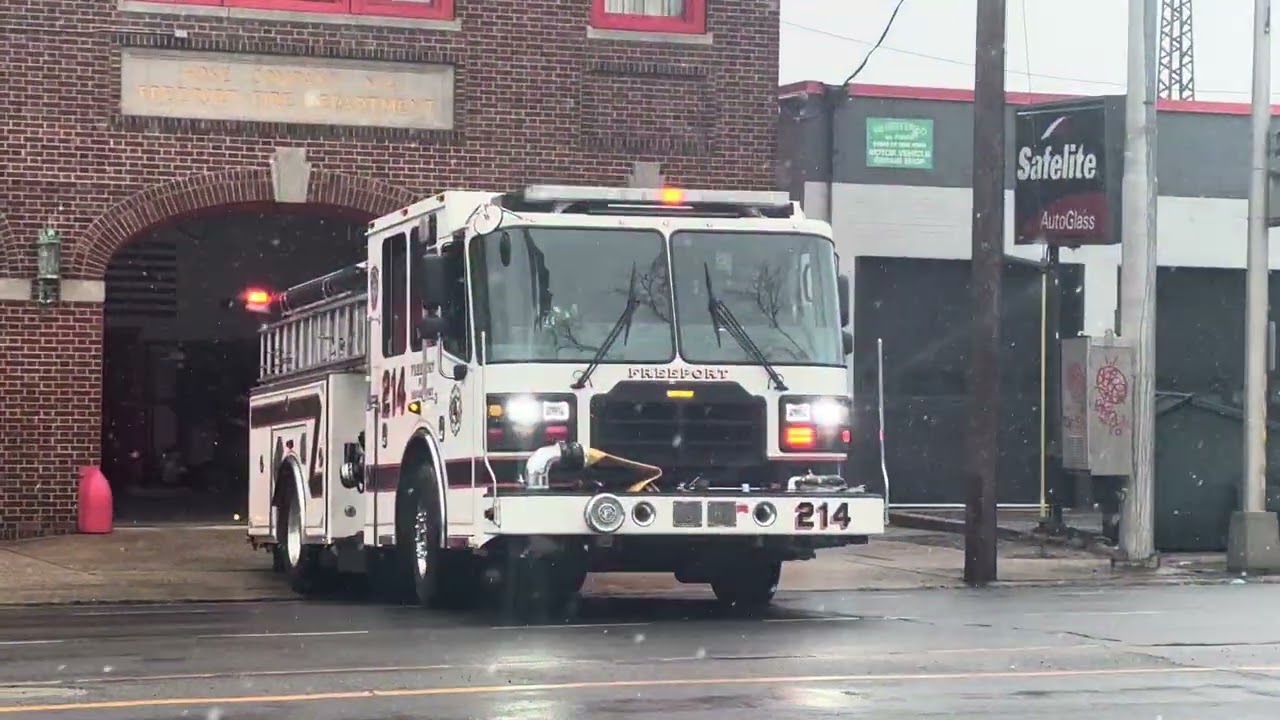 Freeport Fire Department Engine 214 returning to Quarters 2/22/26