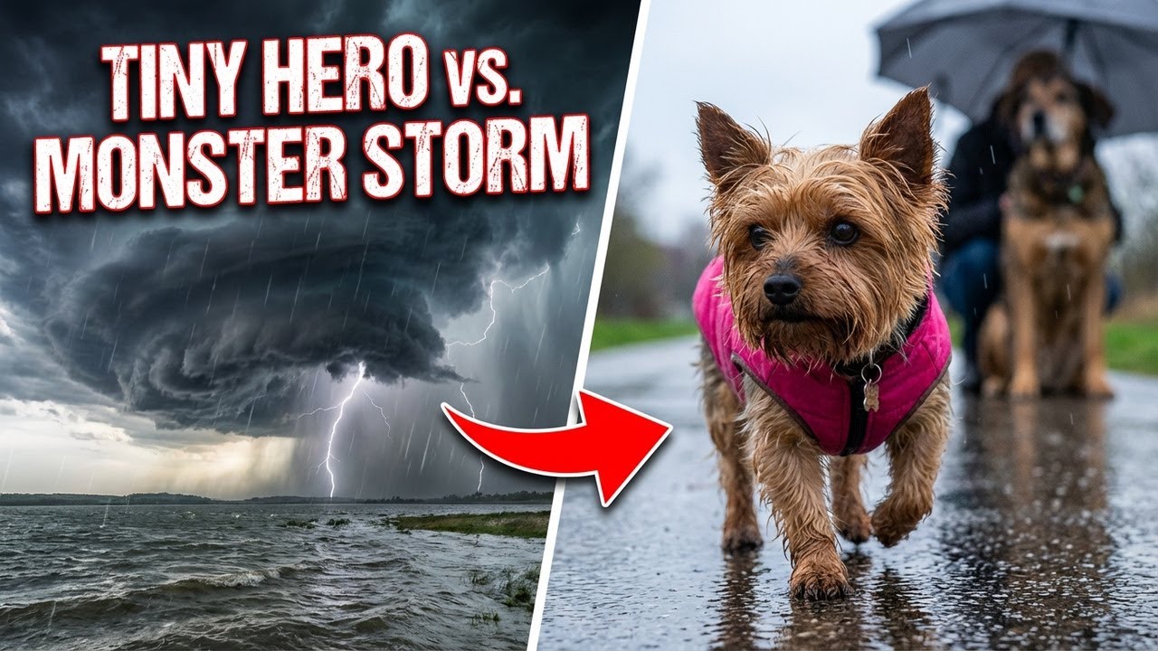 This Yorkie Proves Size Doesn't Matter in Bad Weather