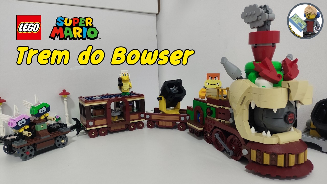 Construindo o LEGO Mario Trem Expresso do Bowser!