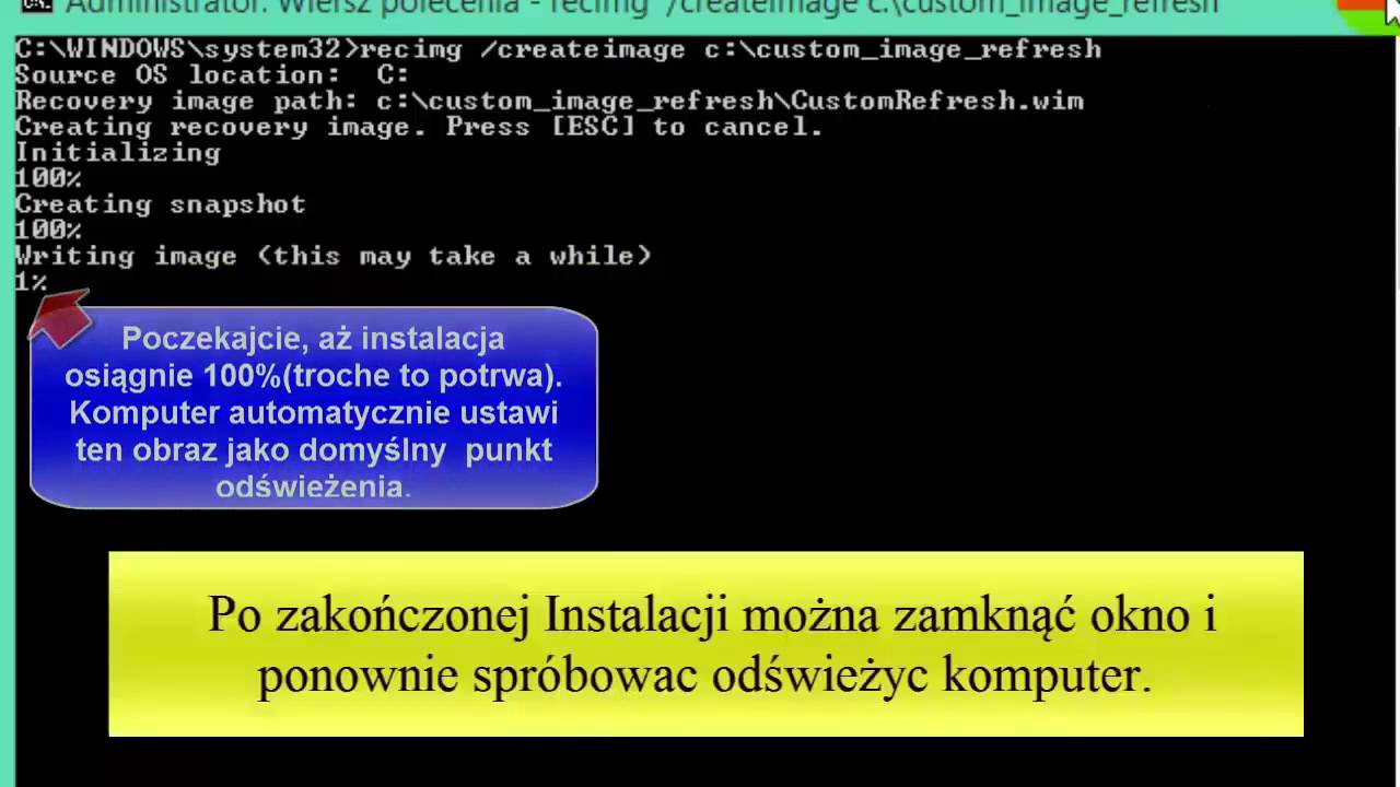 Jak naprawić funkcję przywracania systemu do ustawień fabrycznych w Windows 8.1