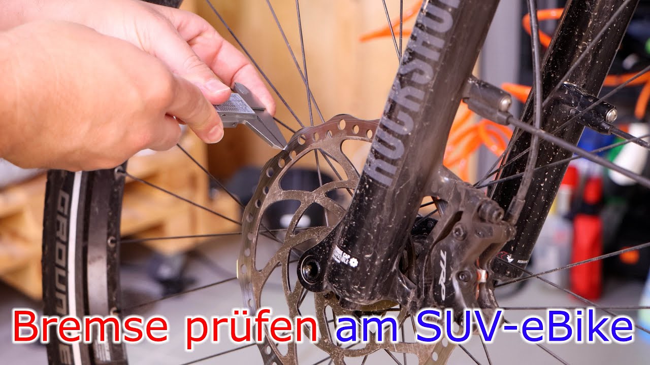 Bremse checken am eBike...