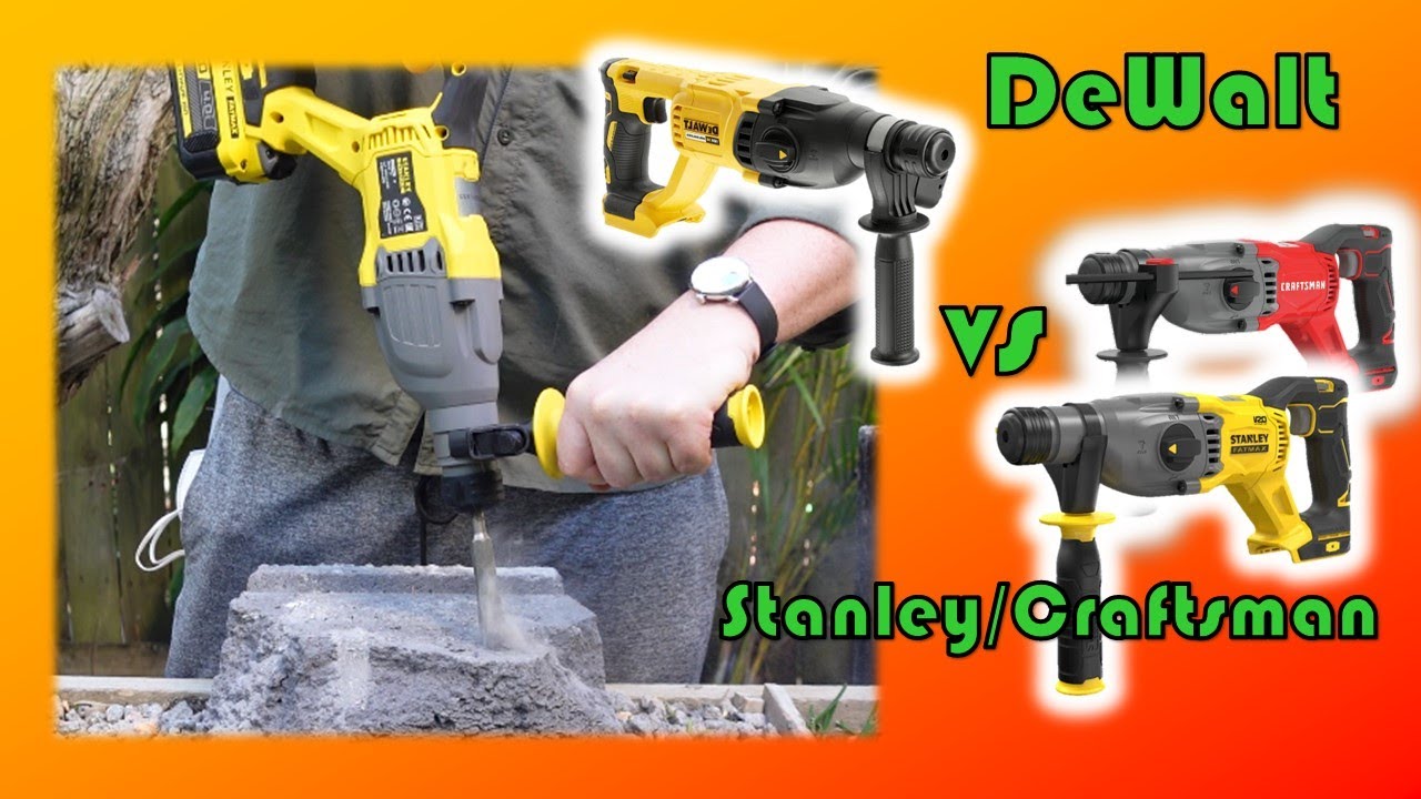 Stanley/Craftsman против DeWalt (SFMCH900B/CMCH234B против DCH133)