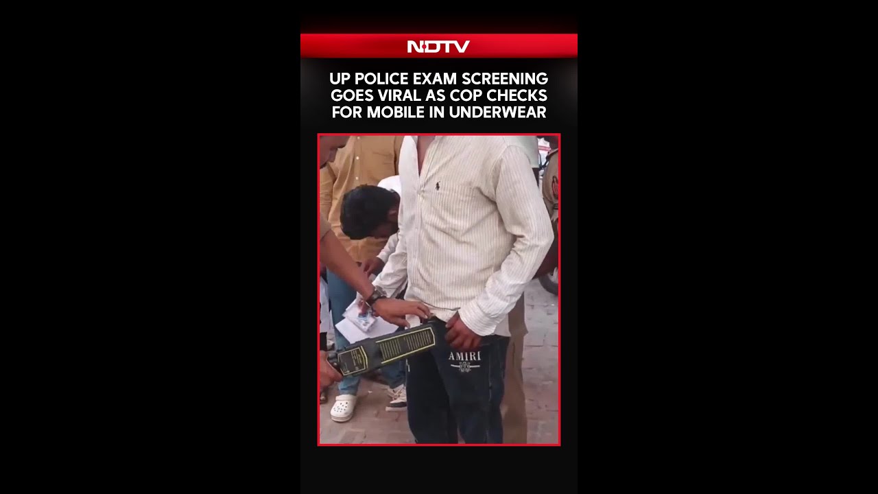 Uttar Pradesh Police Exam Screening Goes Viral As Cop Checks For Mobile In Underwear