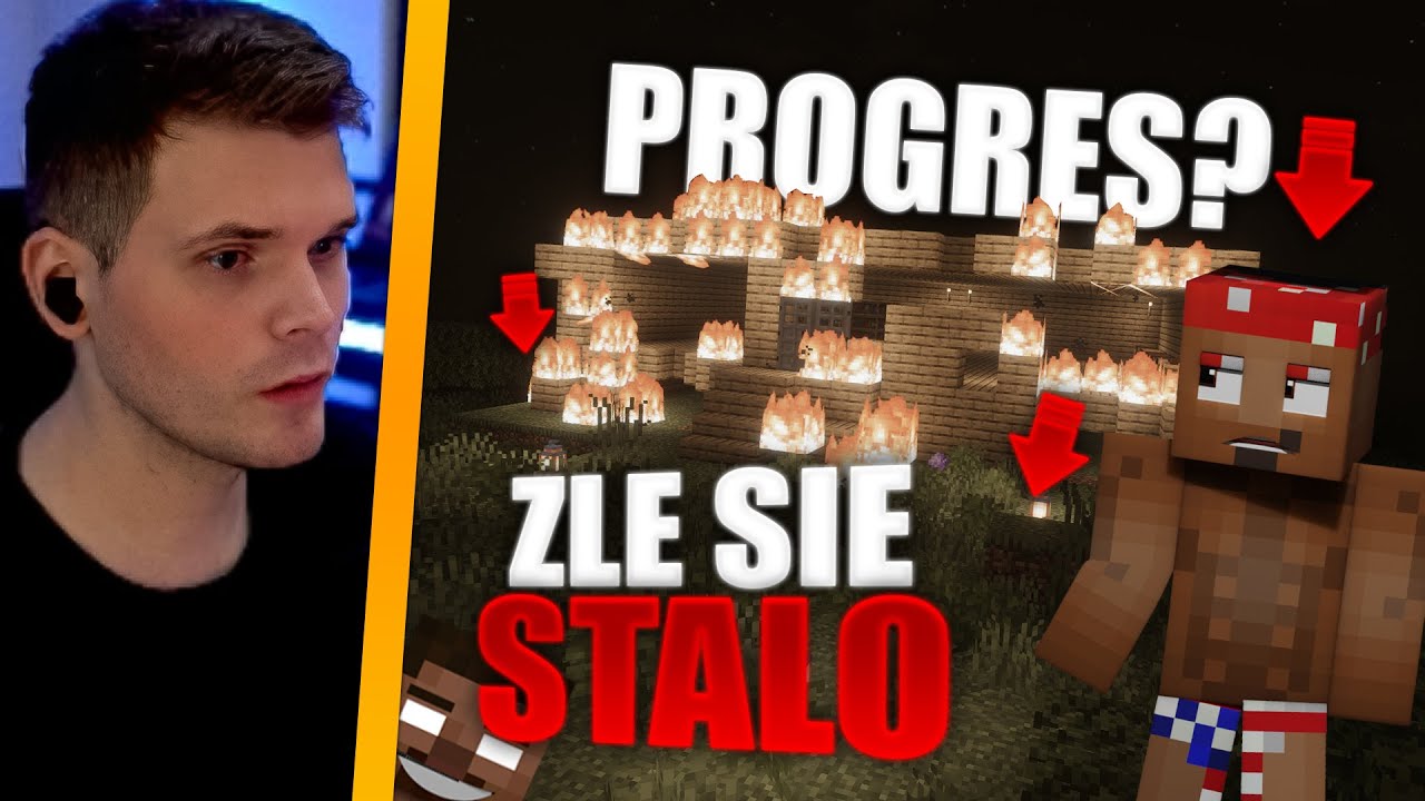 GUCIO | MINECRAFT: Cave Horror Project #3 PROGRES JEST CIĘŻKI XD | NAJLEPSZE MOMENTY STRIMA #864