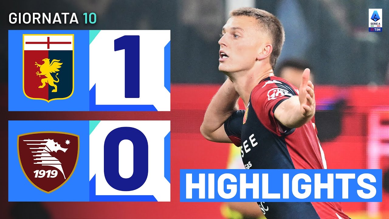 GENOA-SALERNITANA 1-0 | HIGHLIGHTS | 10ª GIORNATA | SERIE A TIM 2023/24