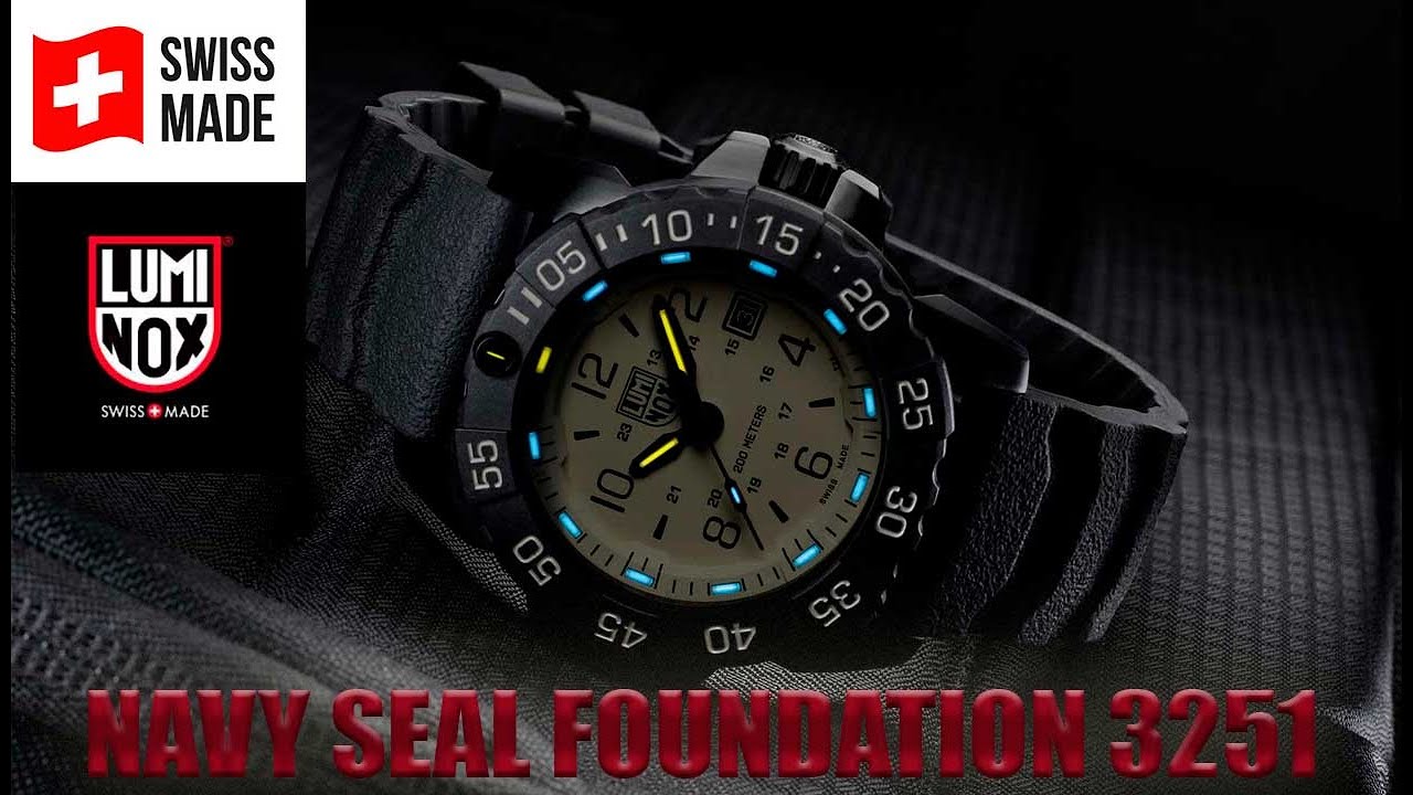 RELÓGIO LUMINOX NAVY SEAL FOUNDATION 3251 New Look Time Relógios