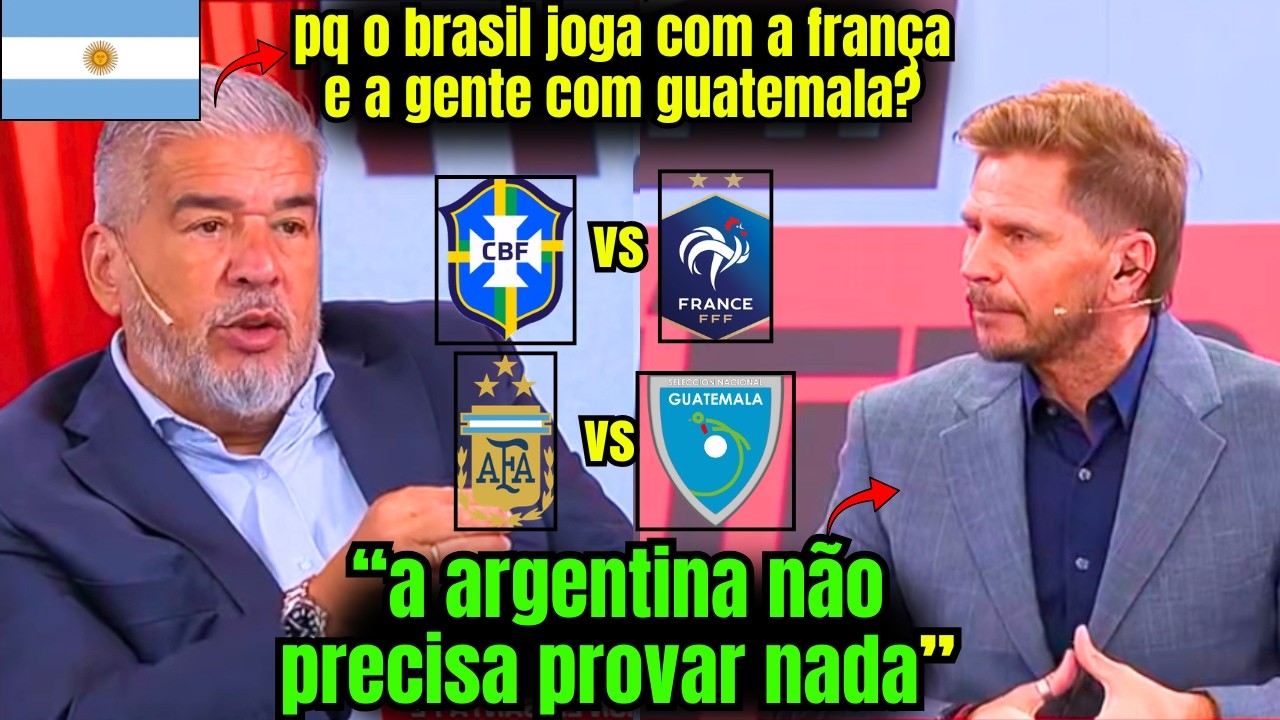 ARGENTINOS INVEJARAM O AMISTOSO DO BRASIL COM A FRANÇA E CROACIA