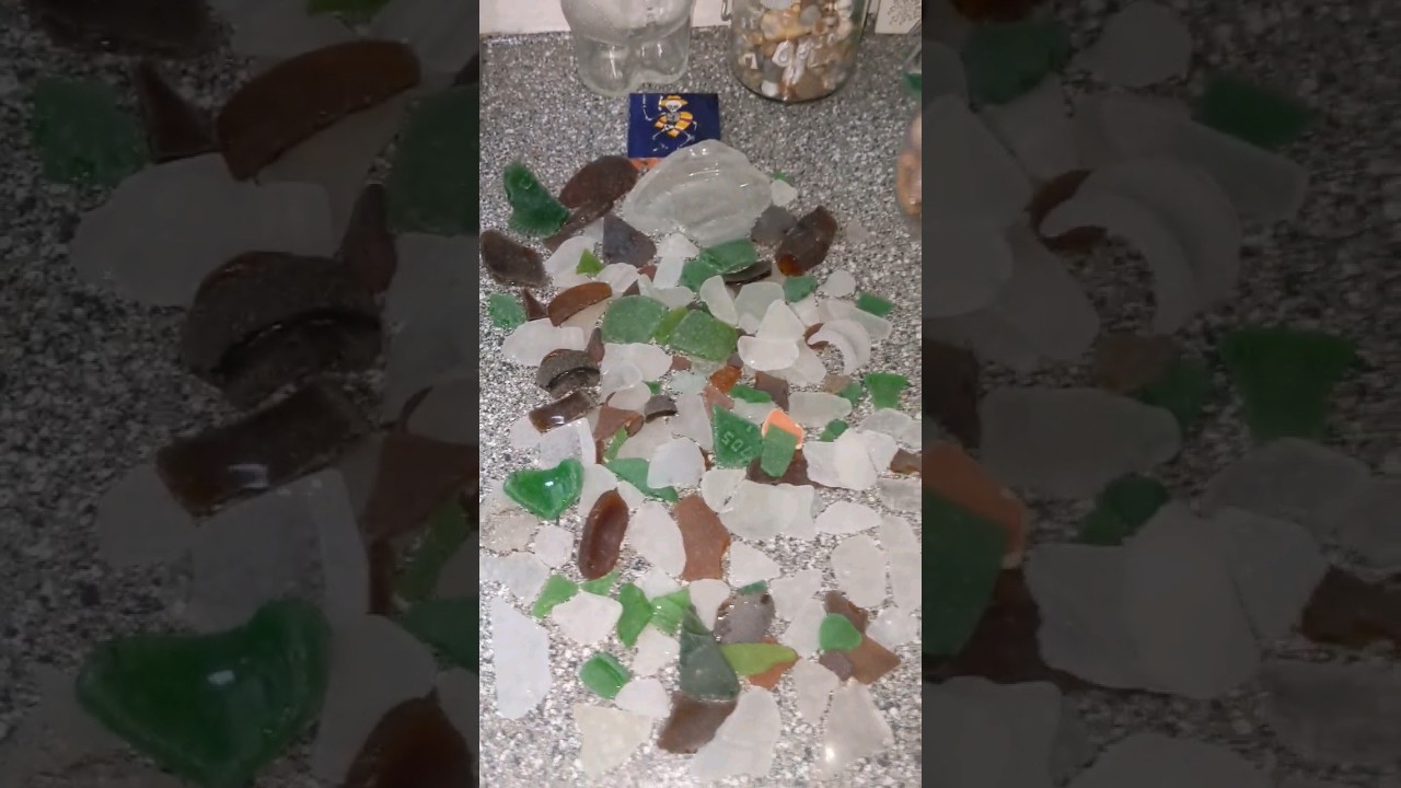 Oregon coast sea glass finds
