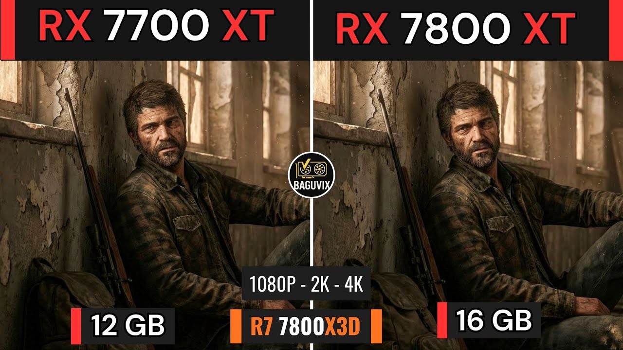 RX 7700 XT VS RX 7800 XT Test in 20 Games - Raw FPS Only