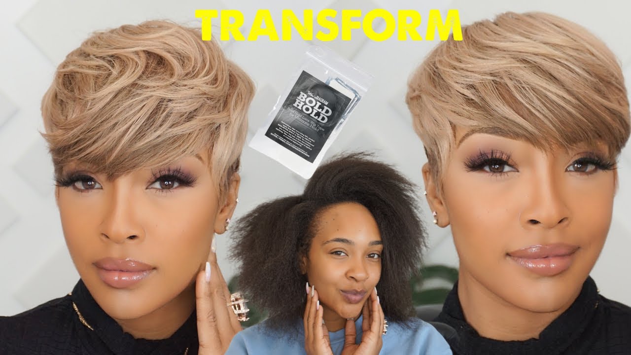 CUT & COLOR|Short Lace Wig Application  #boldholdlacetape #boldhold