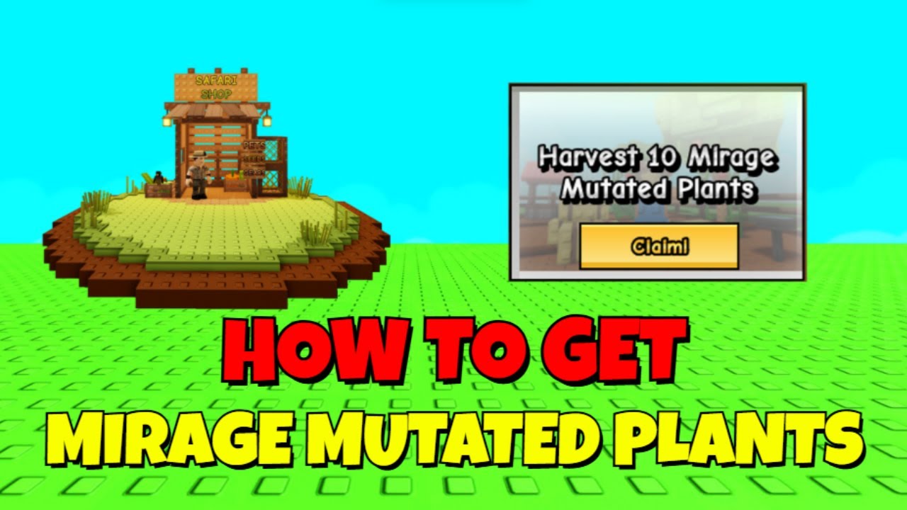 How to get MIRAGE MUTATED PLANTS in Grow a Garden ROBLOX