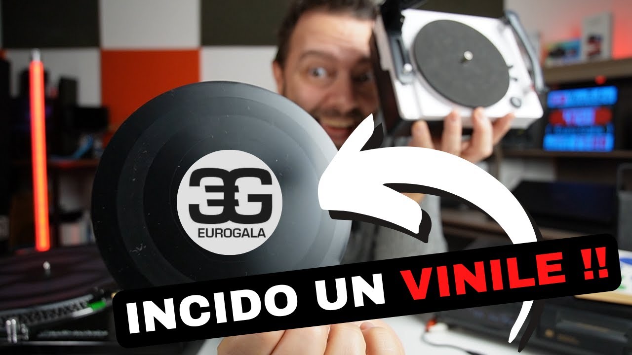 Incido un vinile. registro il mio primo disco su vinile con un registratore per vinili.
