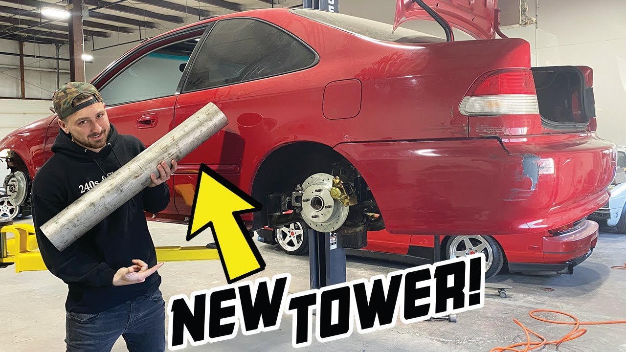 RWD Honda Civic - Fabricating a new Strut Tower!